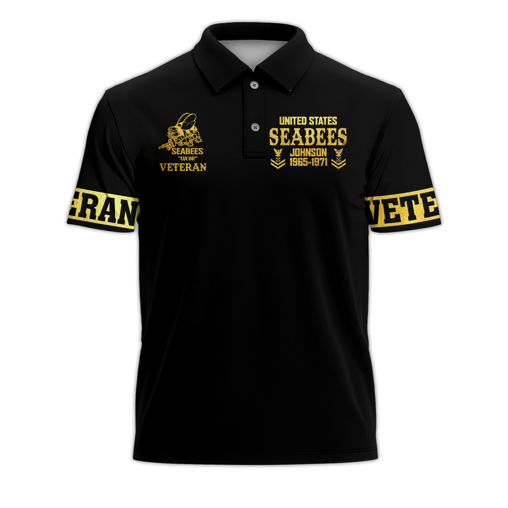 Premium US Seabees Custom Polo Shirt VPVC218409, Gifts For Seabees Veteran, Best Gifts On Father’s Day, Independence Day, Veterans Day