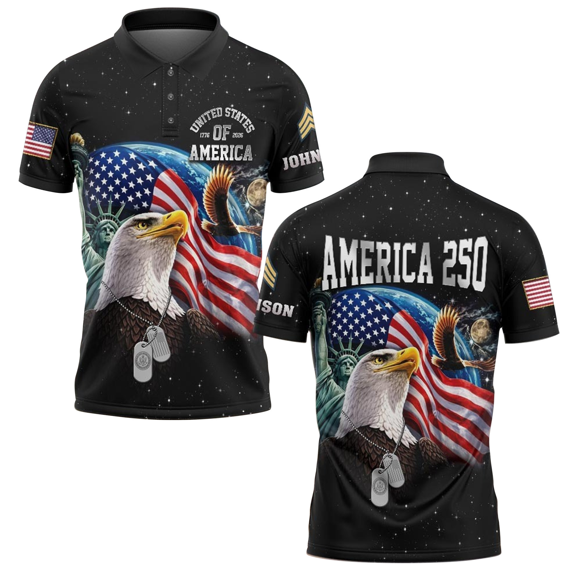 Premium Custom US Army Polo Shirt VPVC218901, Gifts For Army Veteran, Best Gifts On Father’s Day, Independence Day, Veterans Day