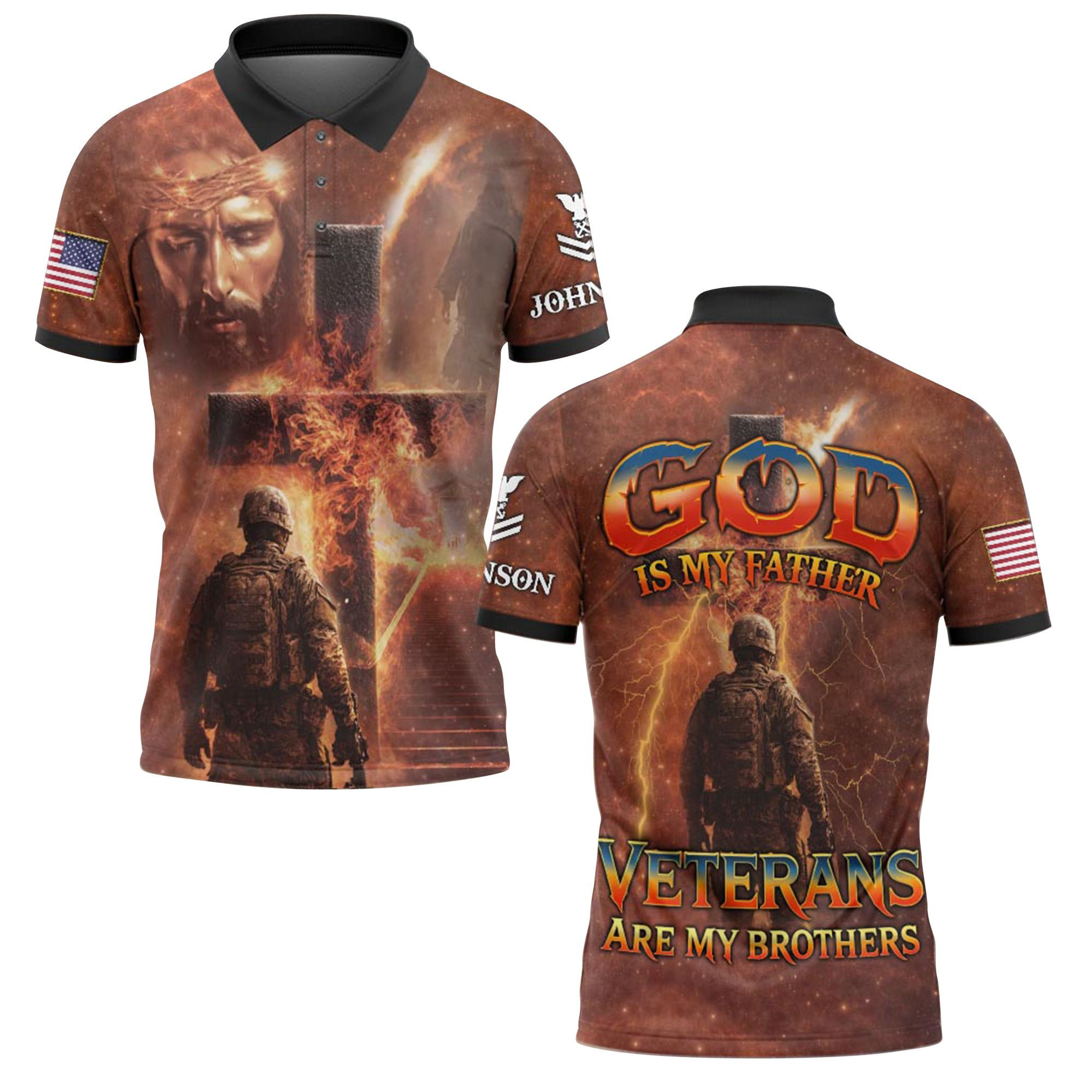 Premium Custom US Army Polo Shirt VPVC218915, Gifts For Army Veteran, Best Gifts On Father’s Day, Independence Day, Veterans Day