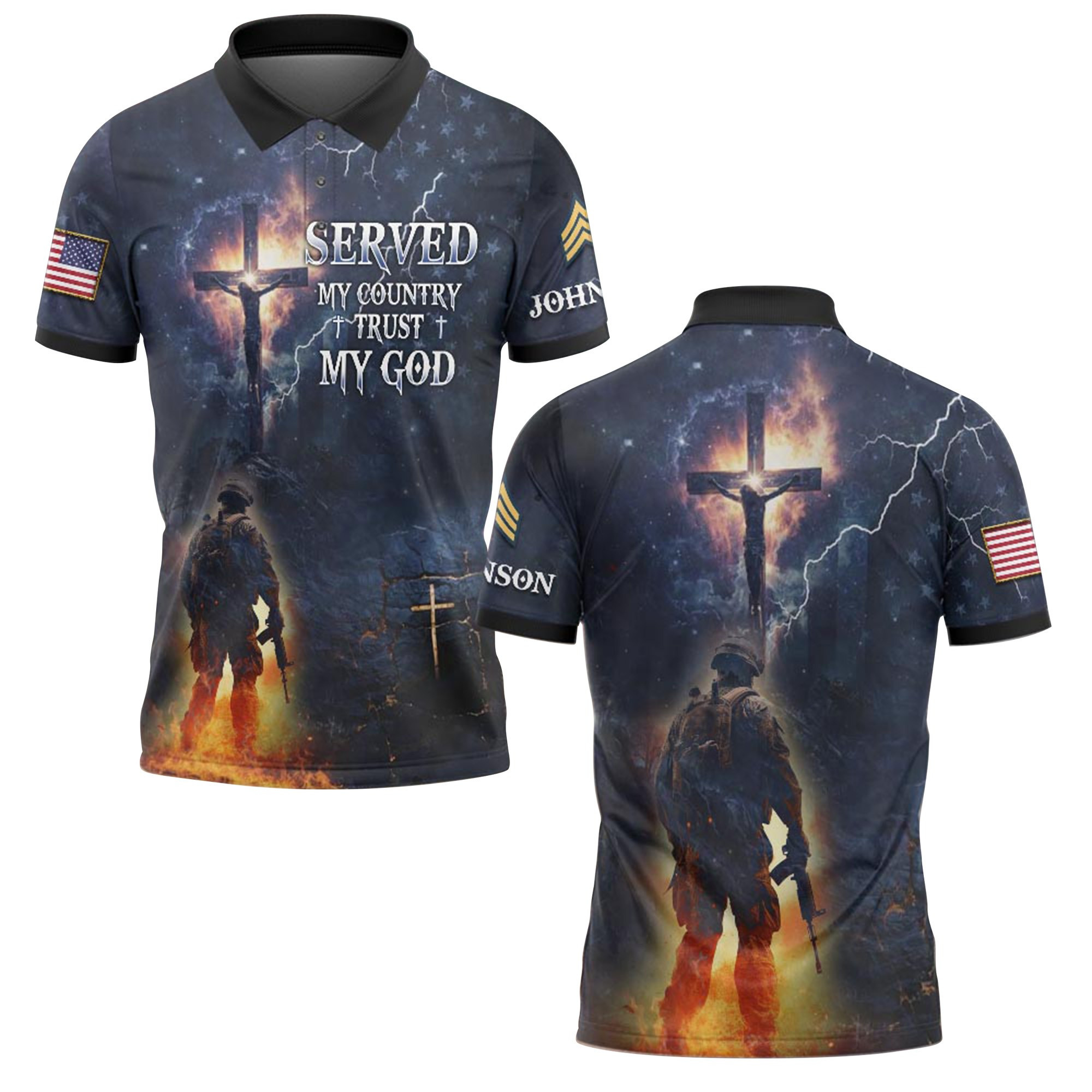 Premium US Army Polo Shirt VPVC218920, Custom Name, Rank, Gifts For Army Veteran, Best Gifts On Father’s Day, Independence Day, Veterans Day