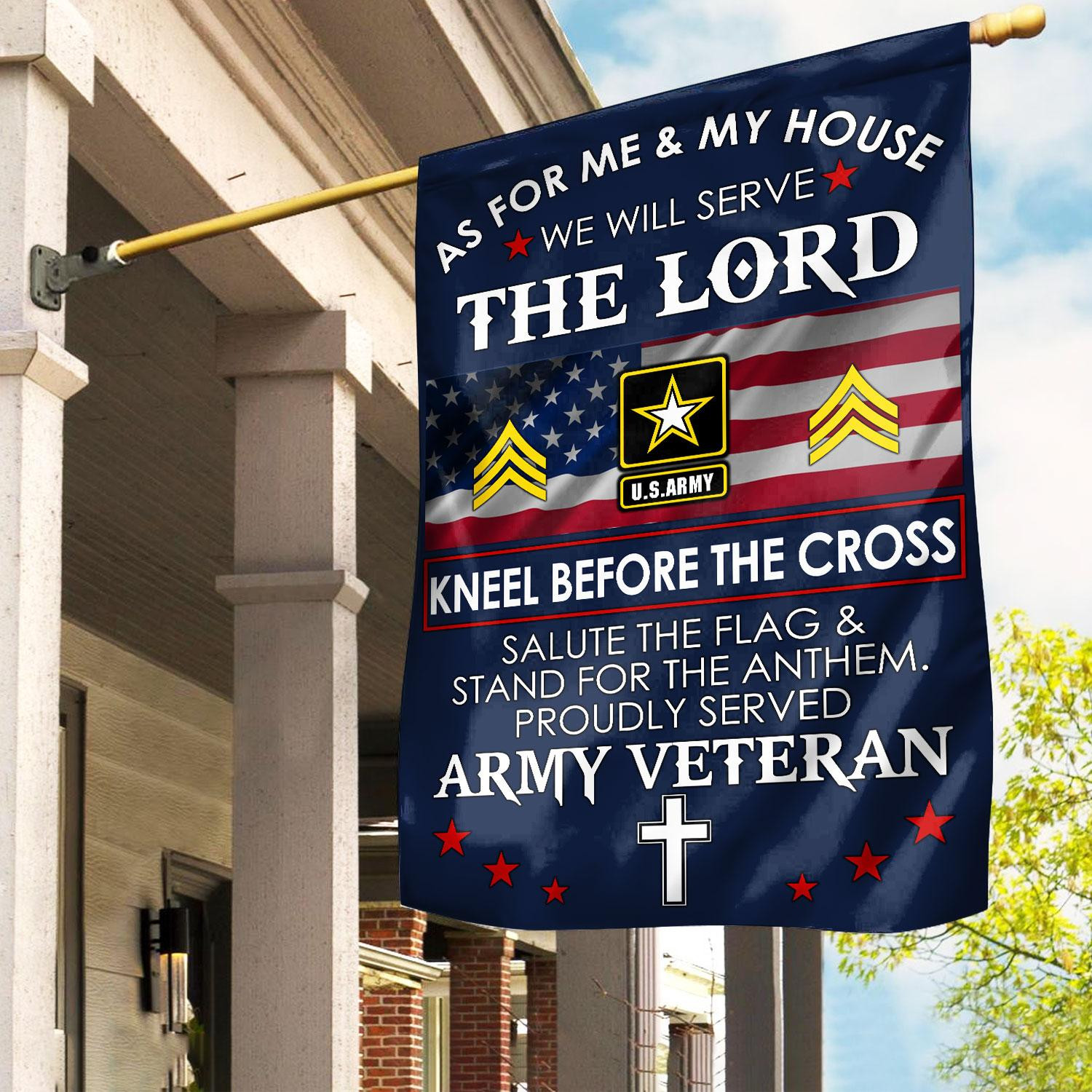 Premium Custom US Army Flag VPVC110001, Gift For Army Veteran, American Flag, Patriotic Flag, Garden Flag, House Flag, Best Gifts On Father’s Day, Independence Day, Veterans Day