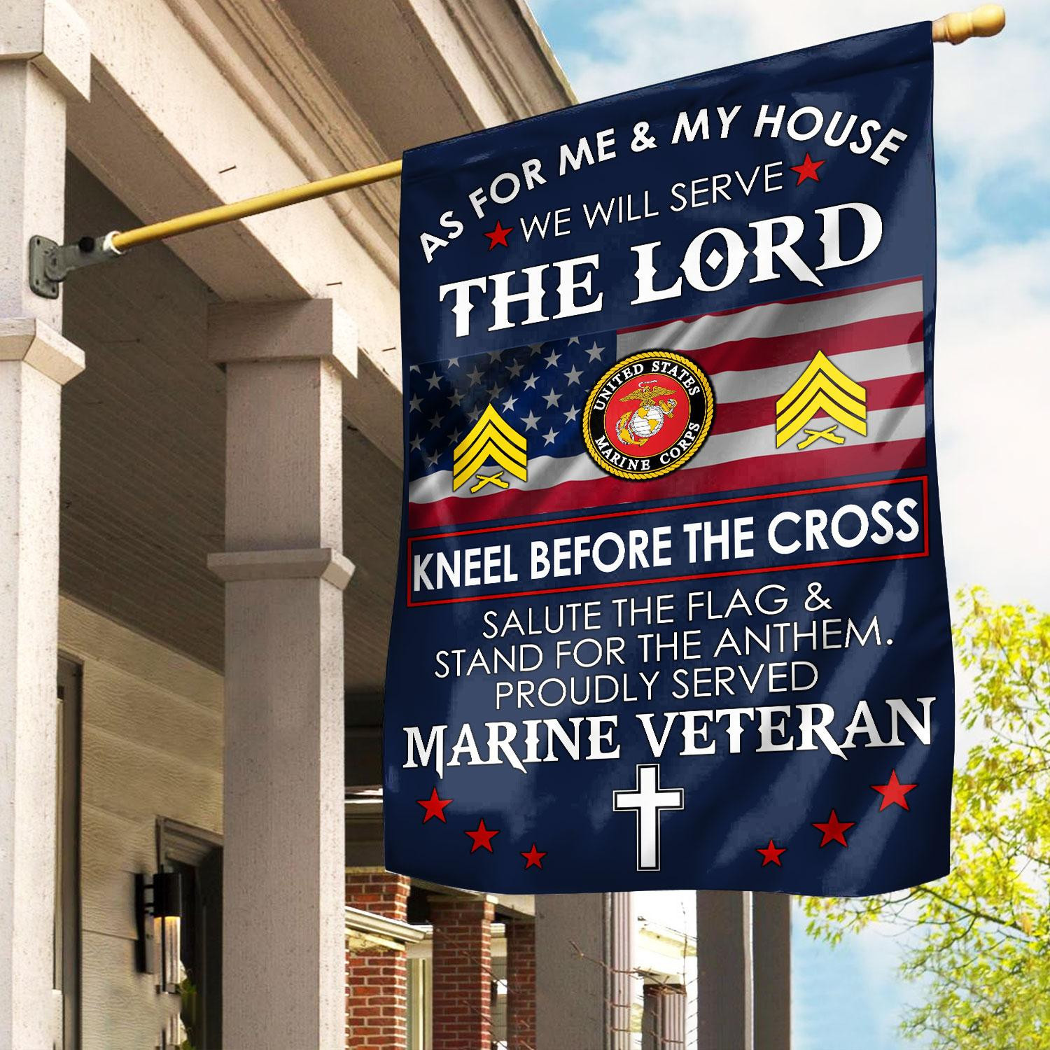 Premium Custom USMC Flag VPVC110003, Gift For Marine Veteran, American Flag, Patriotic Flag, Garden Flag, House Flag, Best Gifts On Father’s Day, Independence Day, Veterans Day