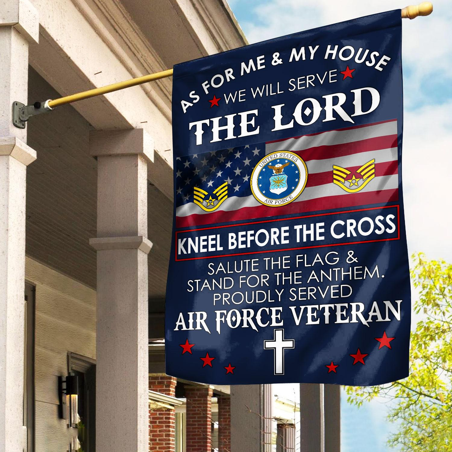 Premium Custom USAF Flag VPVC110004, Gift For Air Force Veteran, American Flag, Patriotic Flag, Garden Flag, House Flag, Best Gifts On Father’s Day, Independence Day, Veterans Day