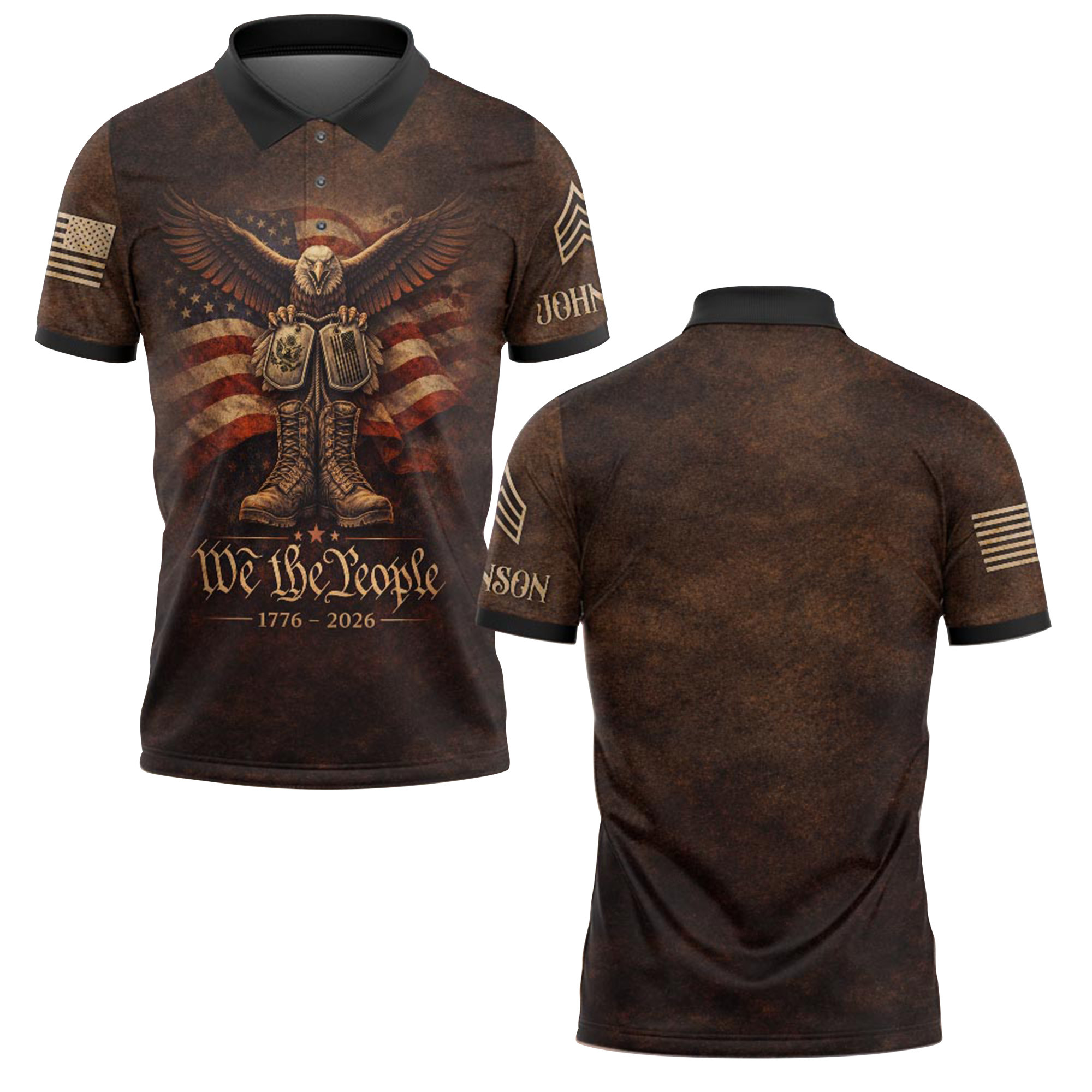 Premium US Army Polo Shirt VPVC218924, Custom Name, Rank, Gifts For Army Veteran, Best Gifts On Father’s Day, Independence Day, Veterans Day