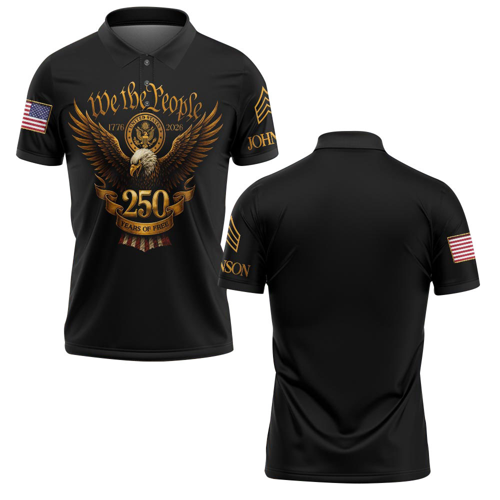 Premium US Army Polo Shirt VPVC218931, Custom Name, Rank, Gifts For Army Veteran, Best Gifts On Father’s Day, Independence Day, Veterans Day