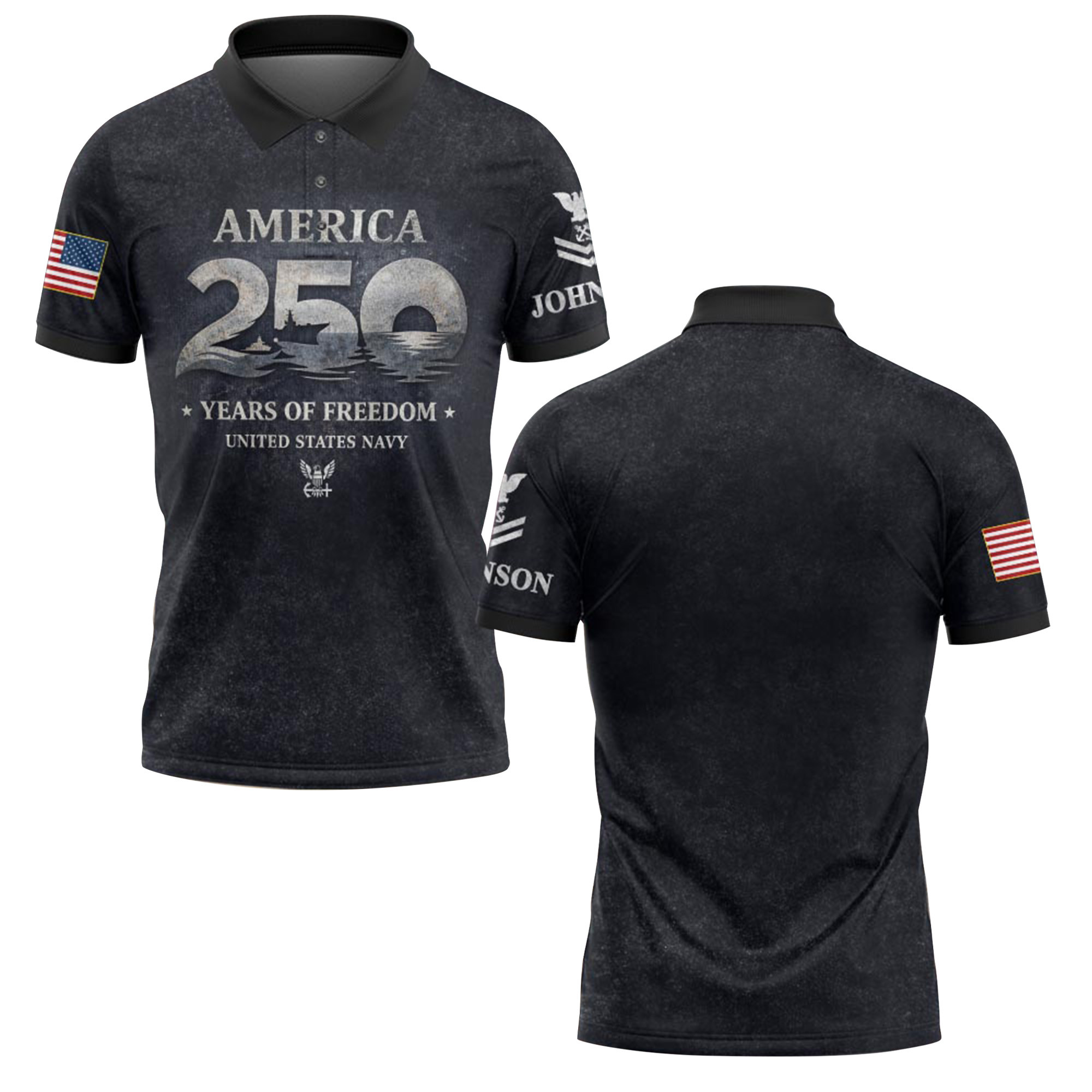Premium US Navy Veteran Custom Polo Shirt VPVC218938, Gifts For Navy Veteran, Best Gifts For Father’s Day, Independence Day, Veterans Day