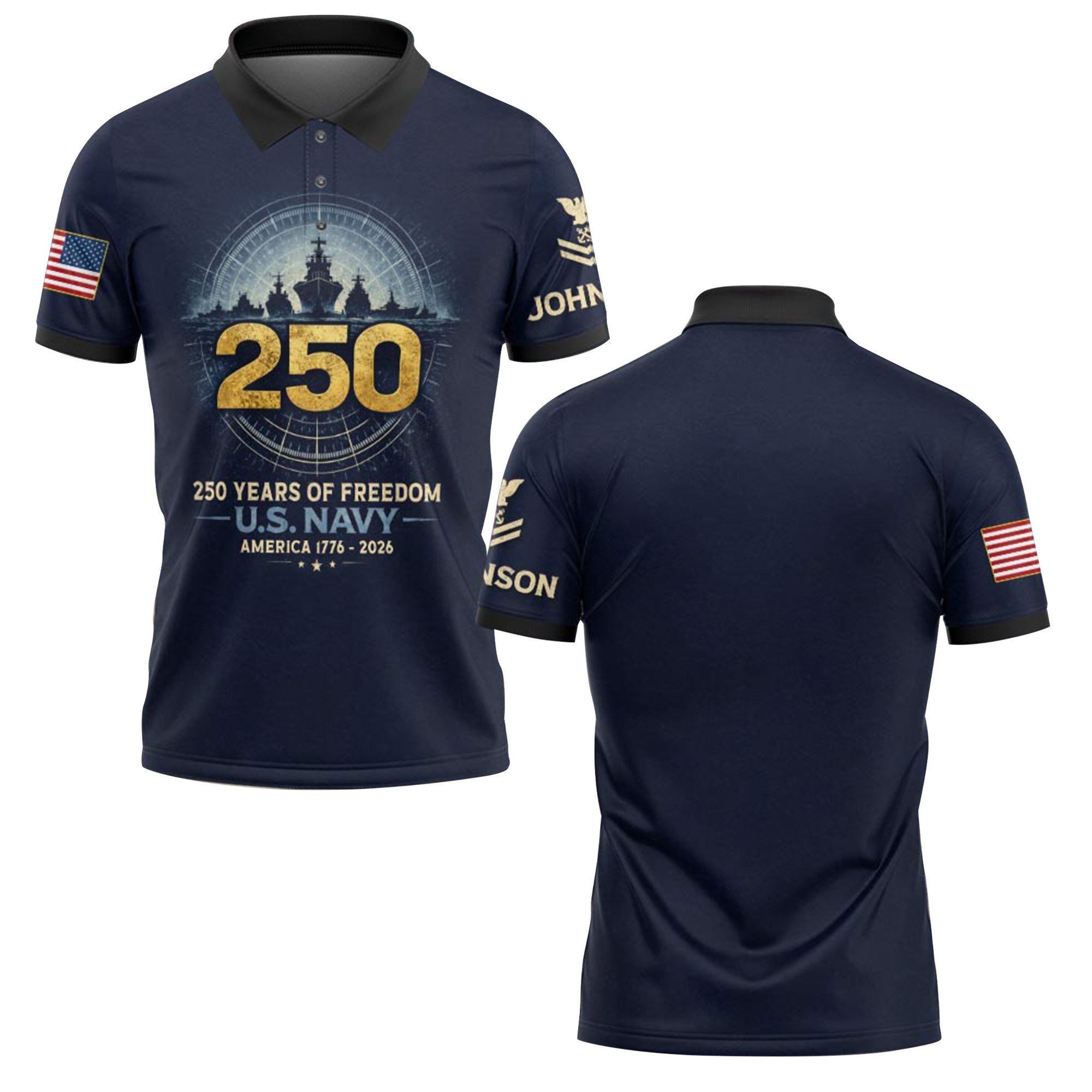 Premium US Navy Veteran Custom Polo Shirt VPVC218939, Gifts For Navy Veteran, Best Gifts For Father’s Day, Independence Day, Veterans Day