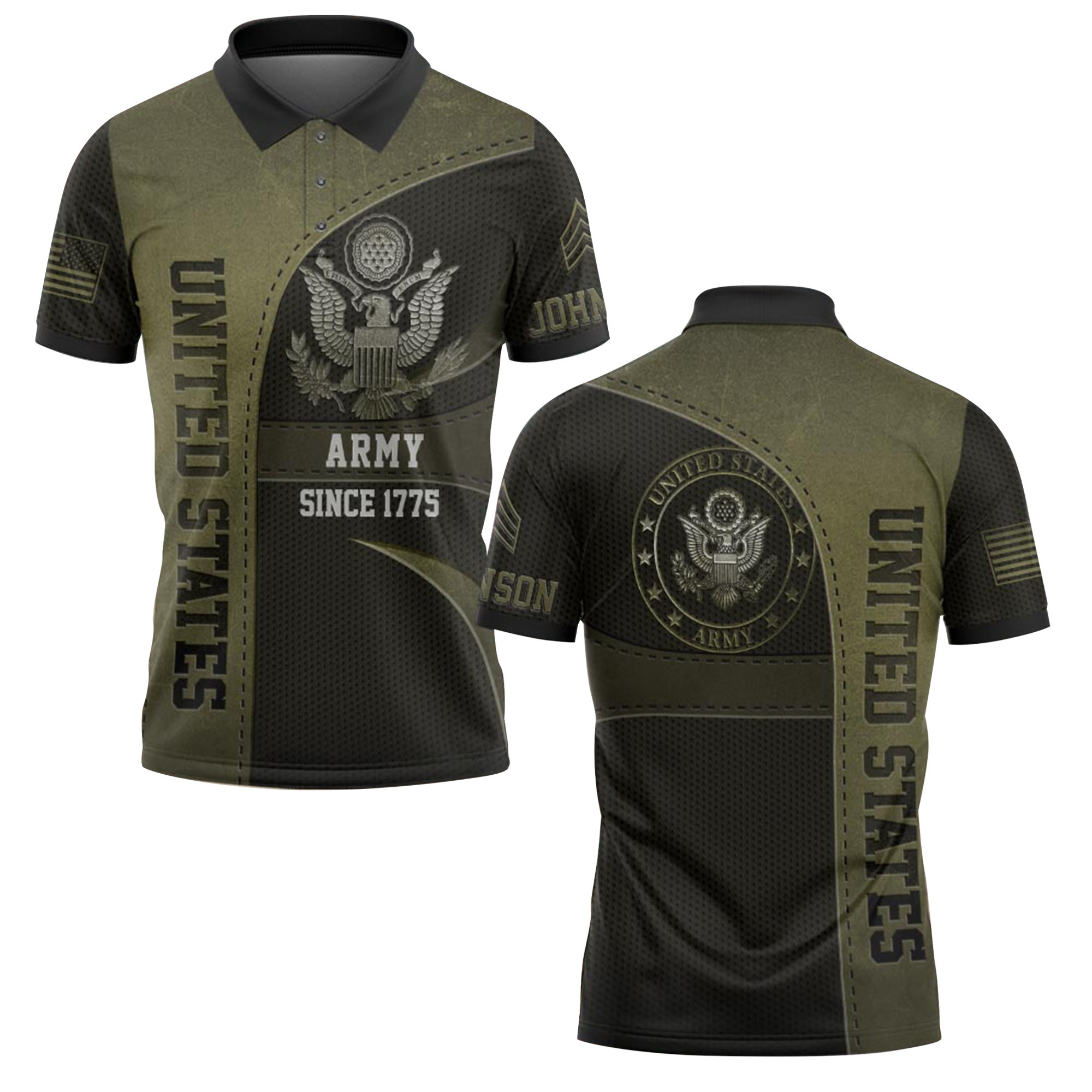 Premium America 250th Anniversary Custom Polo Shirt VPVC218960, Gifts For Army Veteran, Best Gifts For Father’s Day, Independence Day, Veterans Day