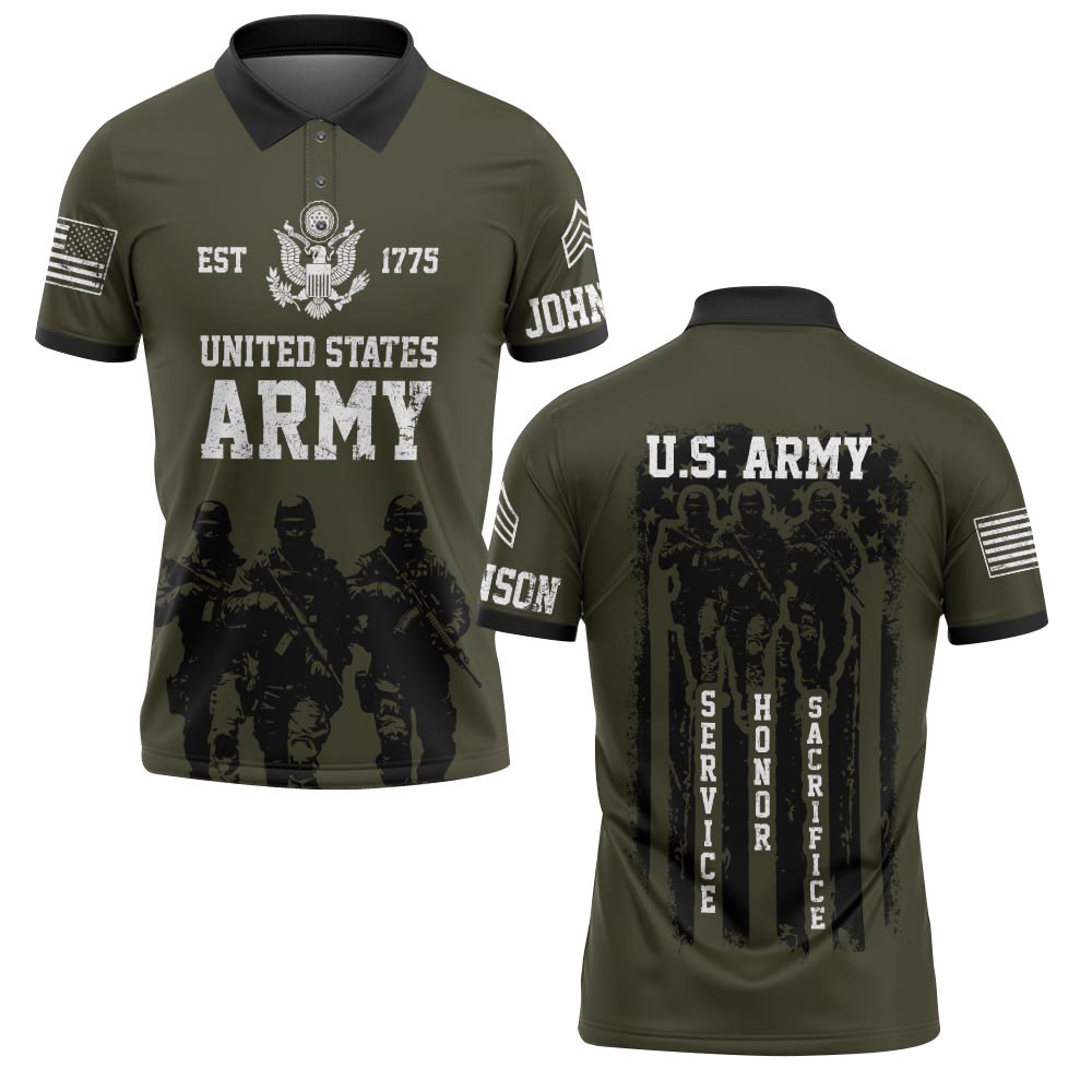 Premium America 250th Anniversary Custom Polo Shirt VPVC218961, Gifts For Army Veteran, Best Gifts For Father’s Day, Independence Day, Veterans Day