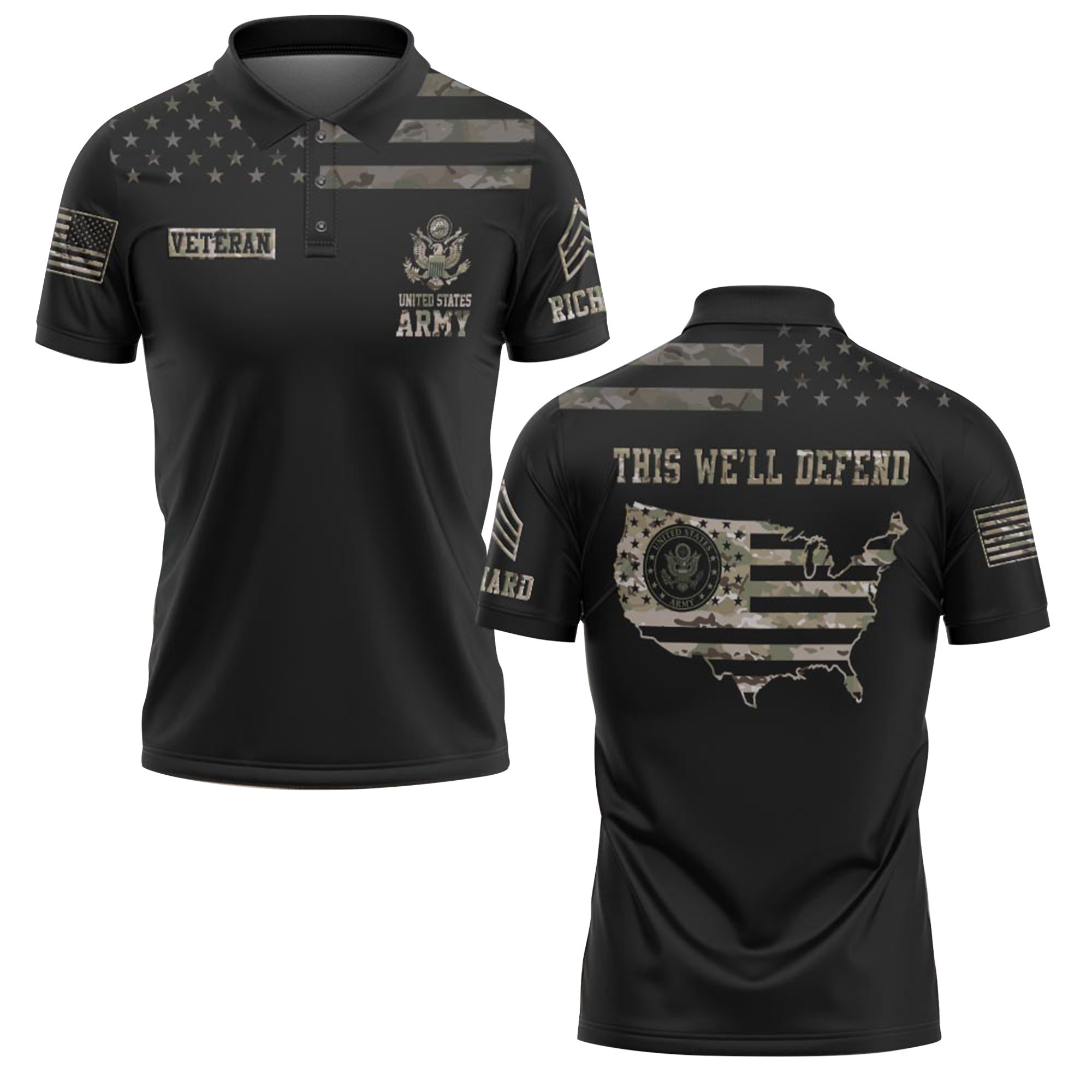 Premium America 250th Anniversary Custom Polo Shirt VPVC218965, Gifts For Army Veteran, Best Gifts For Father’s Day, Independence Day, Veterans Day