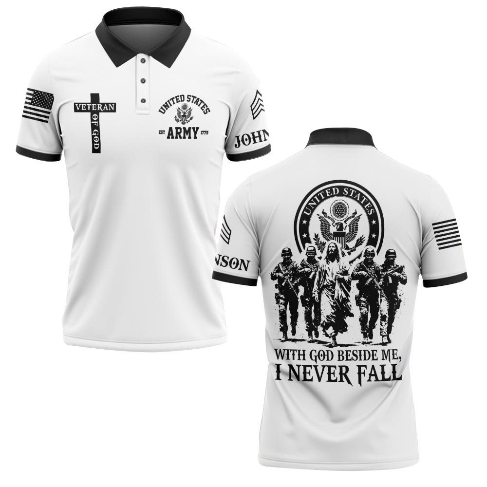 Premium US Army Custom Polo Shirt VPVC218966, Gifts For Army Veteran, Best Gifts For Father’s Day, Independence Day, Veterans Day