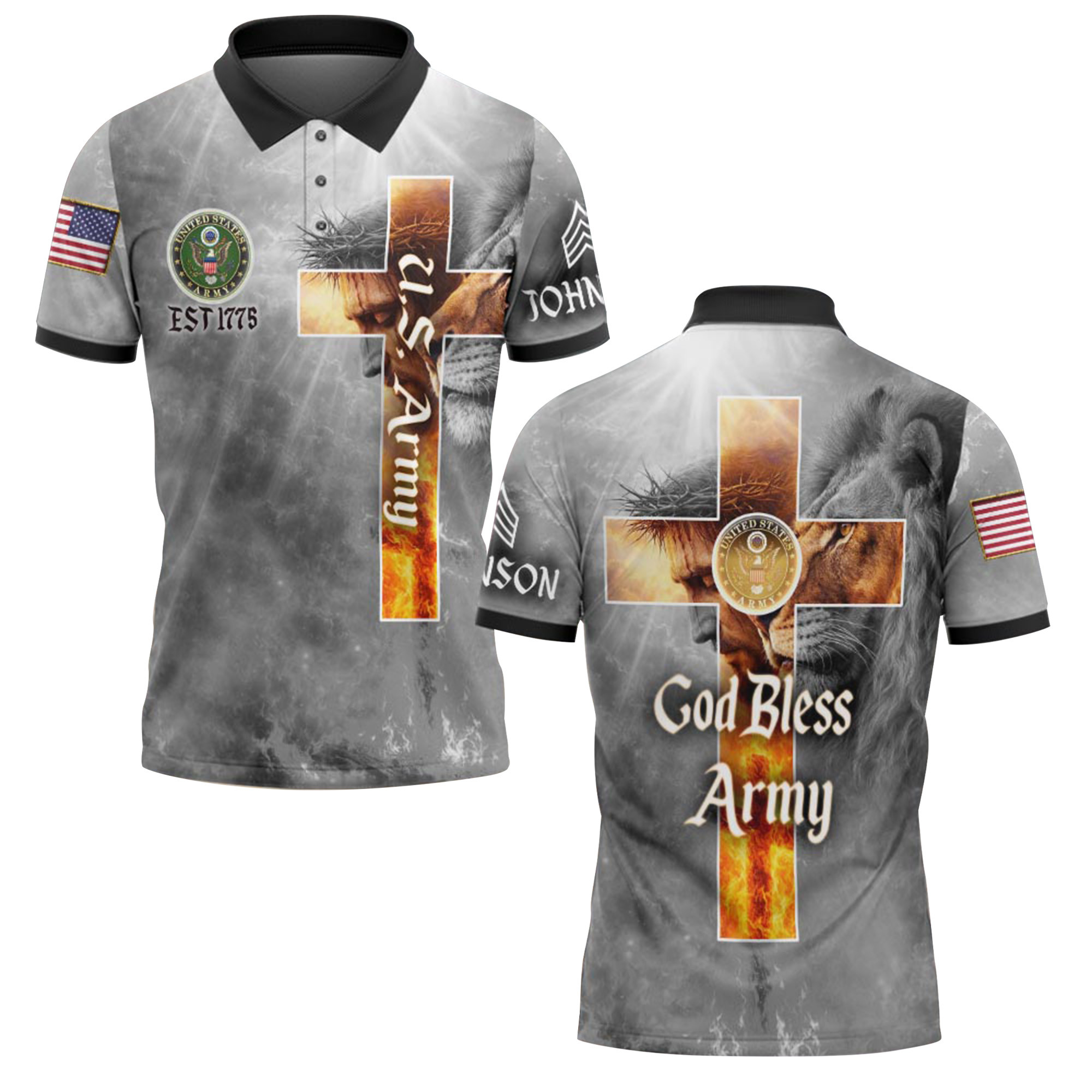 Premium US Army Custom Polo Shirt VPVC218974, Gifts For Army Veteran, Best Gifts For Father’s Day, Independence Day, Veterans Day