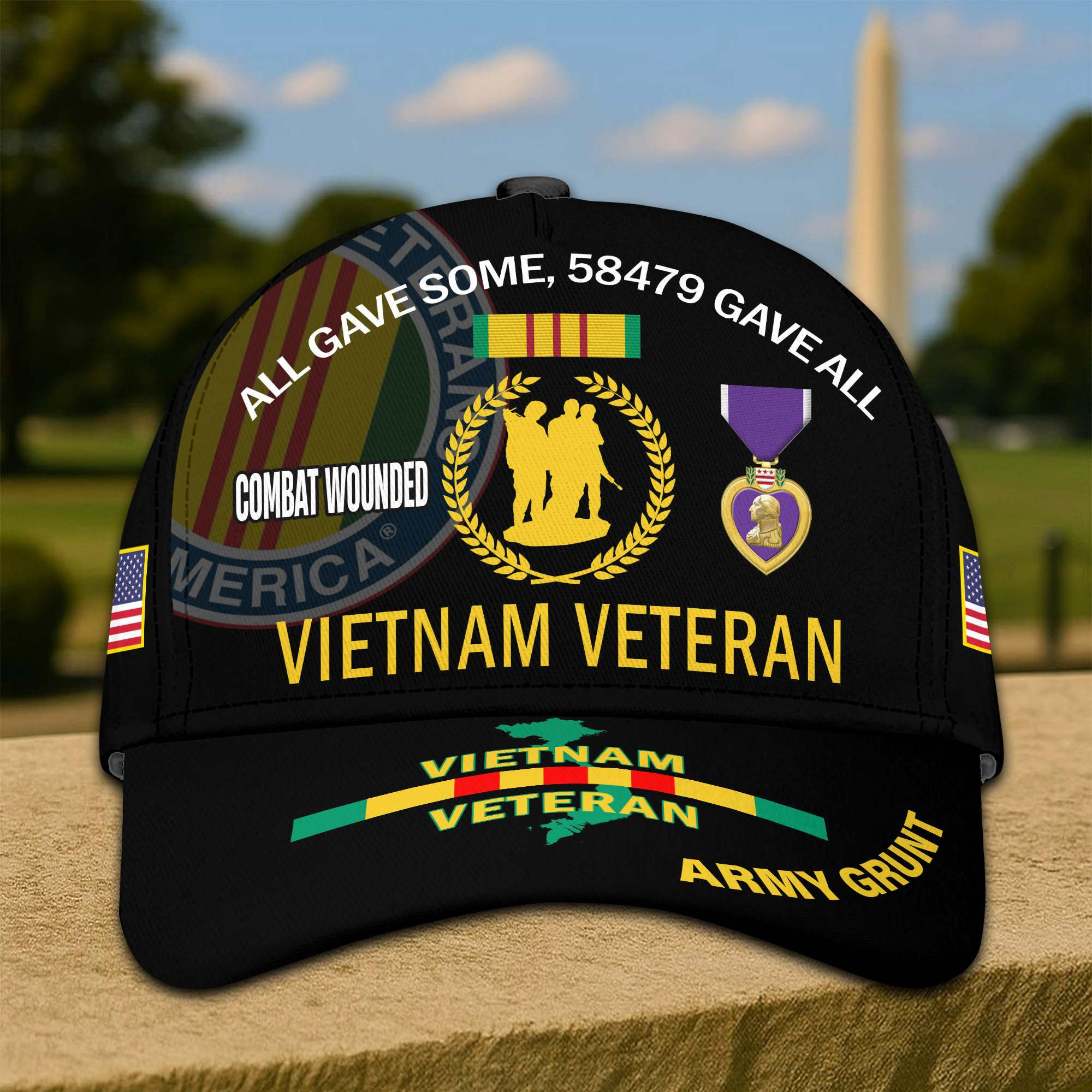 Premium Custom Vietnam Veteran Cap CPVC070310