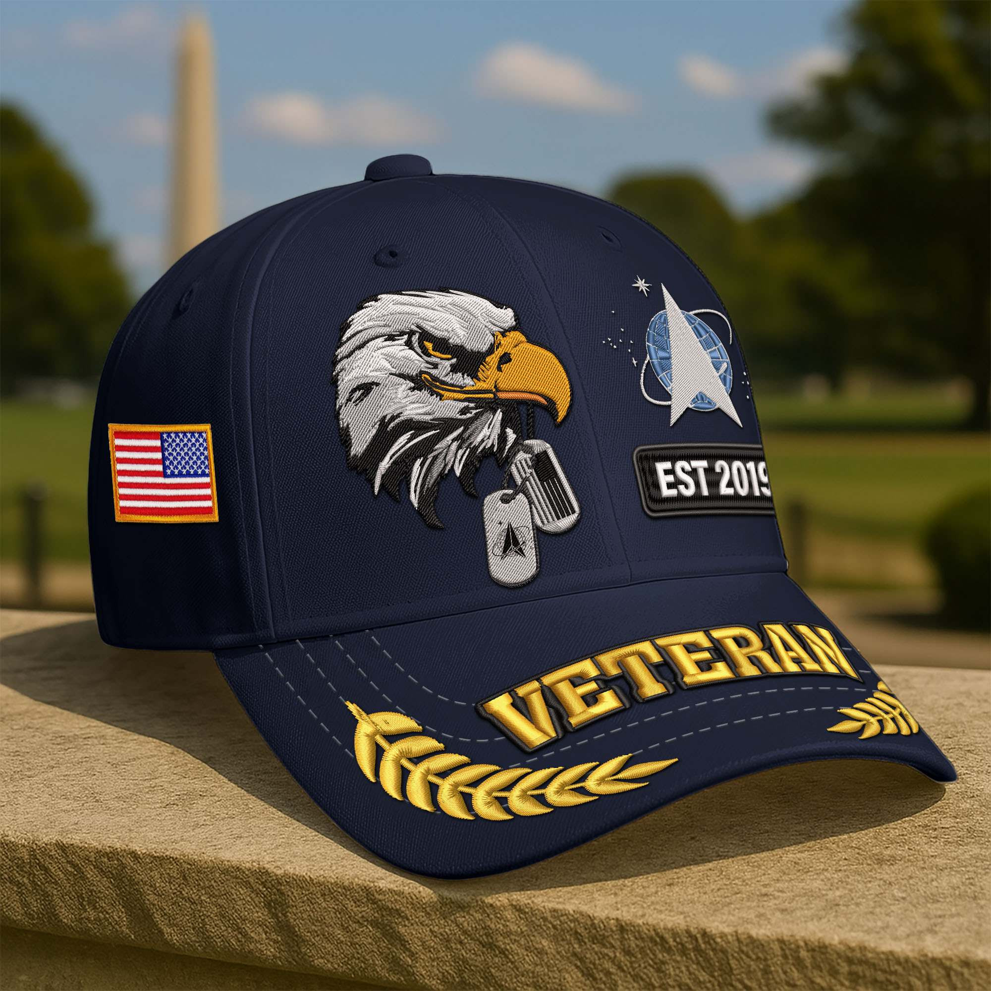 Premium Embroidered US Veterans Hats BPHN271012, Gifts For US Veterans, Gifts For Father’s Day, Veterans Day