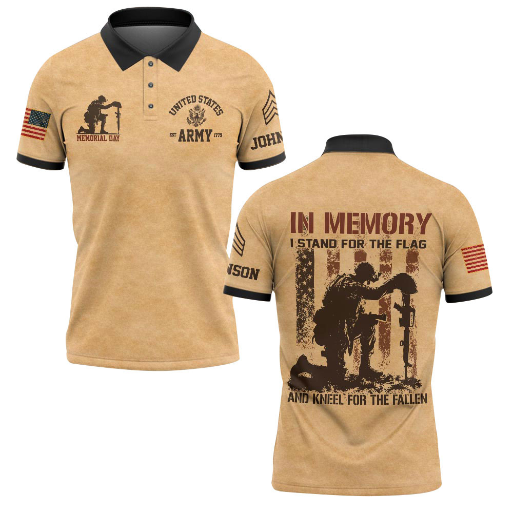 Premium US Army Custom Polo Shirt VPVC219019, Gifts For Army Veteran, Best Gifts For Memorial Day, Independence Day, Veterans Day