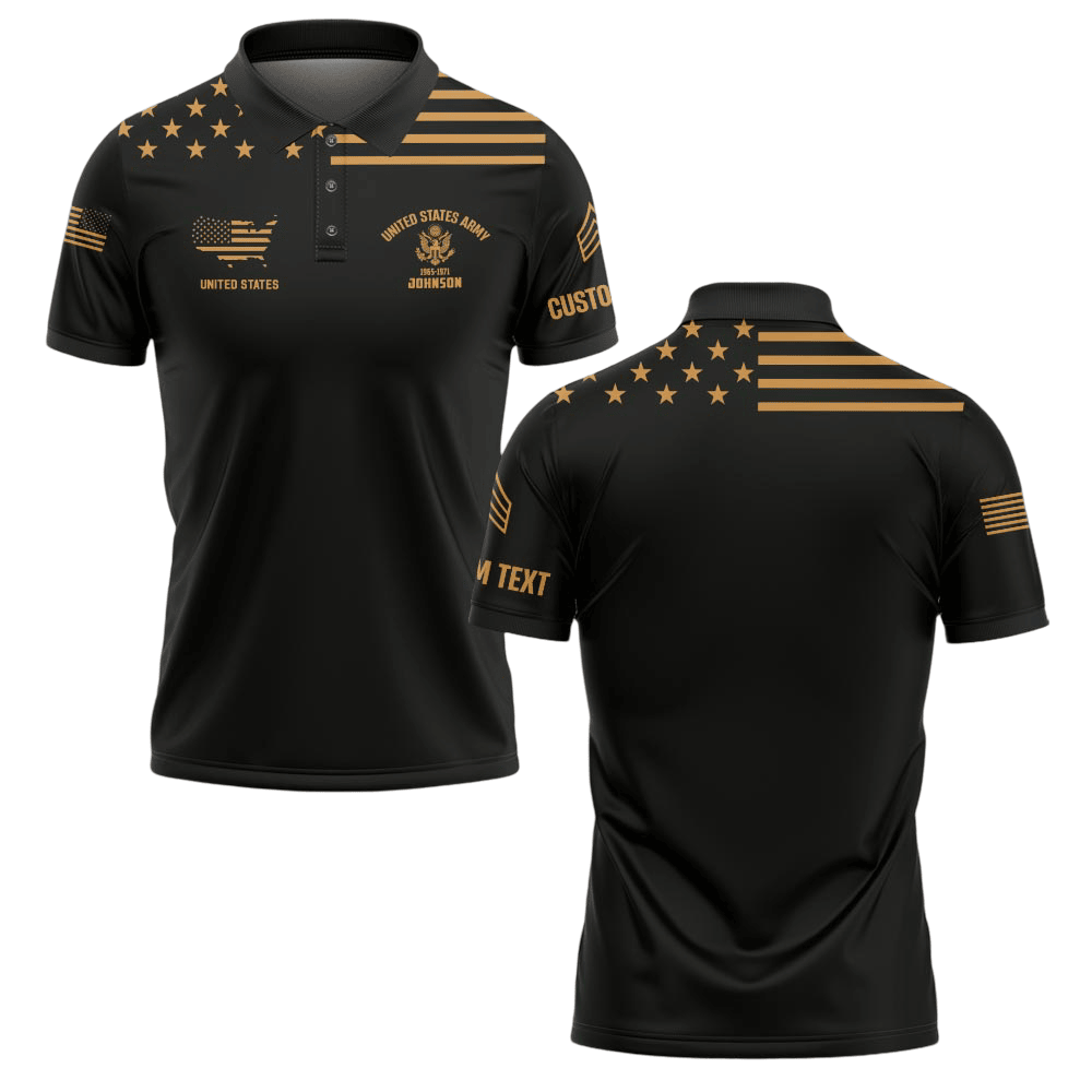 Premium America 250th Anniversary Custom Polo Shirt VPVC219036, Gifts For Army Veteran, Gifts For Father’s Day, Independence Day, Veterans Day