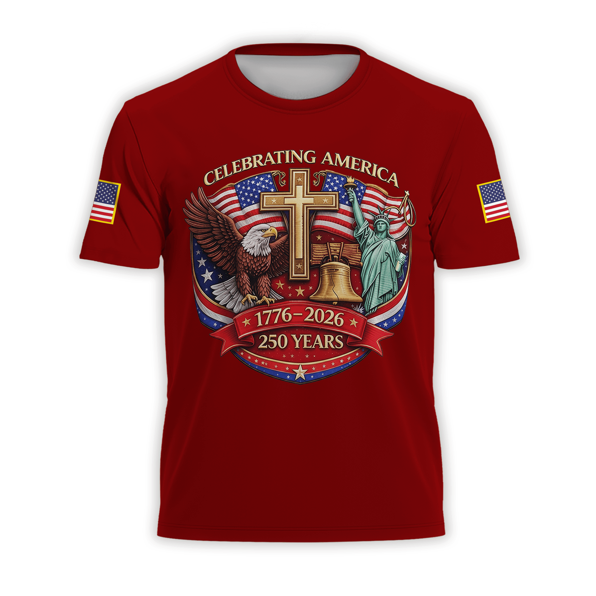 Premium America 250th Anniversary T-Shirt VPVC930683, America 250th T-Shirt, America 250th Birthday, Gifts For US Veteran, Gifts For Independence Day, Veterans Day