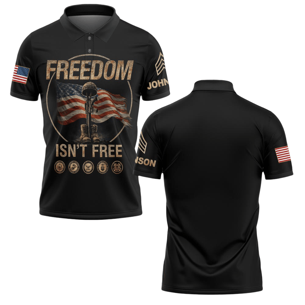 Premium America 250th Anniversary Custom Polo Shirt VPVC219113, Gifts For US Veteran, Gifts For Father’s Day, Independence Day, Veterans Day