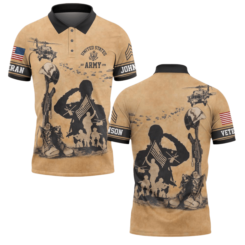 Premium America 250th Anniversary Custom Polo Shirt VPVC219160, Gifts For Army Veteran, Gifts For Father’s Day, Veterans Day