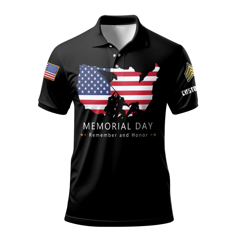 Premium Custom US Army Polo Shirt VPVC219193, Gifts For Army Veteran, Gifts For Memorial Day, Veterans Day