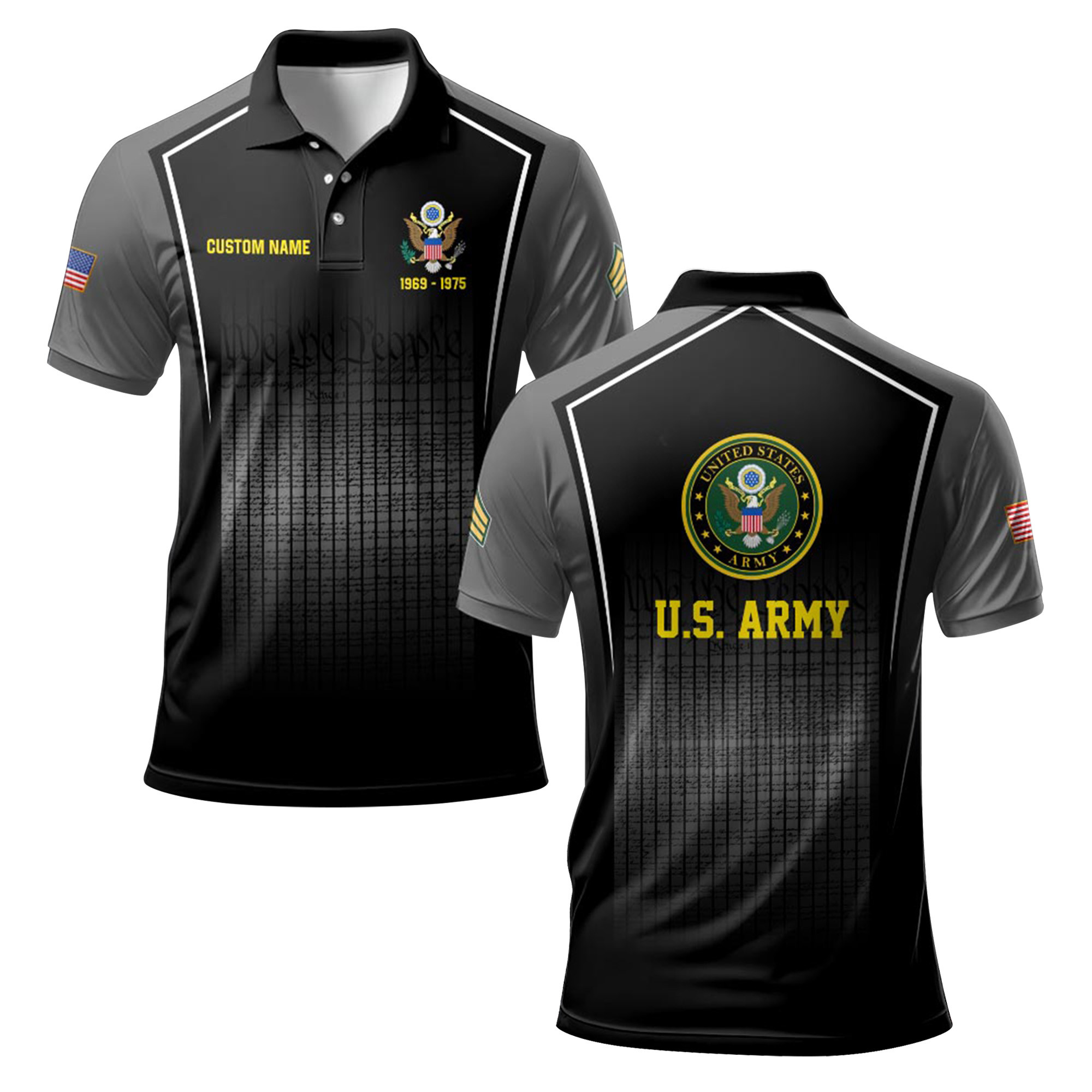Premium Custom US Army Polo Shirt VPVC219264, Gifts For Army Veteran, Gifts For Veterans Day