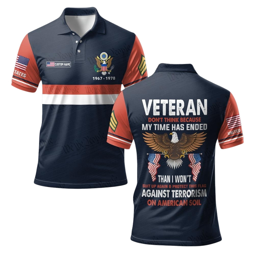 Premium Custom US Army Polo Shirt VPVC219451, Gifts For Army Veteran, Gifts For Veterans Day