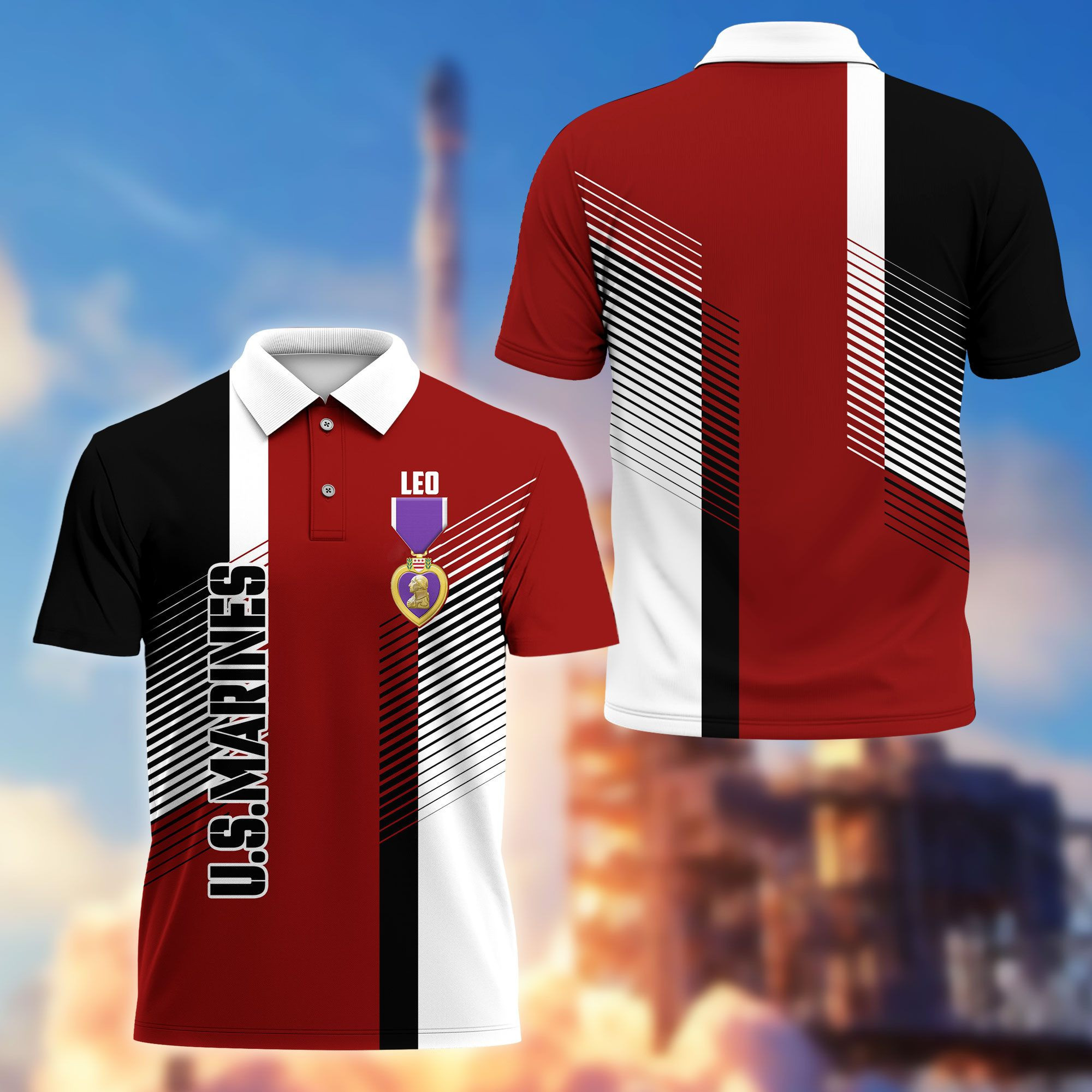 Premium Custom USMC Polo Shirt CPVC210410