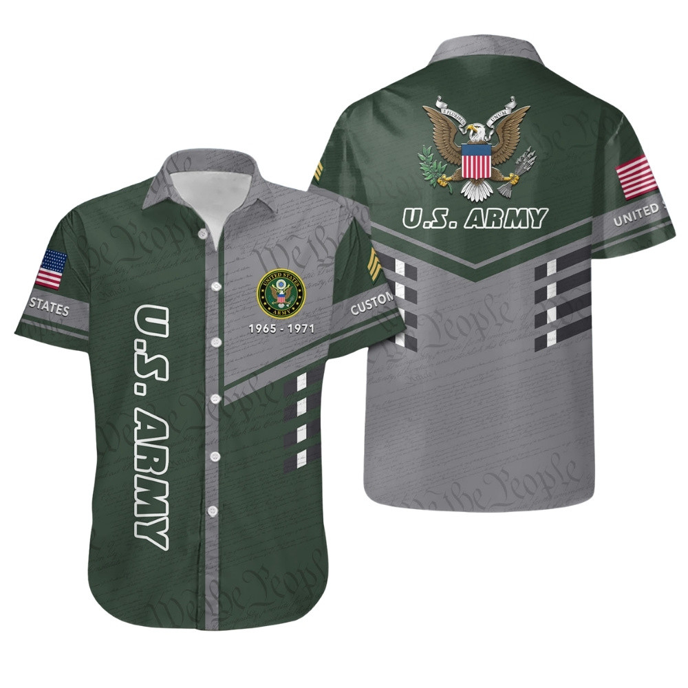 Premium Custom US Army Hawaiian Shirt VPVC407931, Gifts For Army Veteran, Gifts For Veterans Day