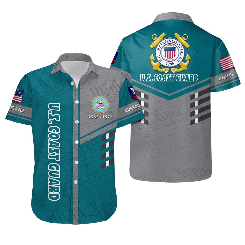 Premium Custom USCG Hawaiian Shirt VPVC407935, Gifts For Coast Guard Veteran, Gifts For Veterans Day
