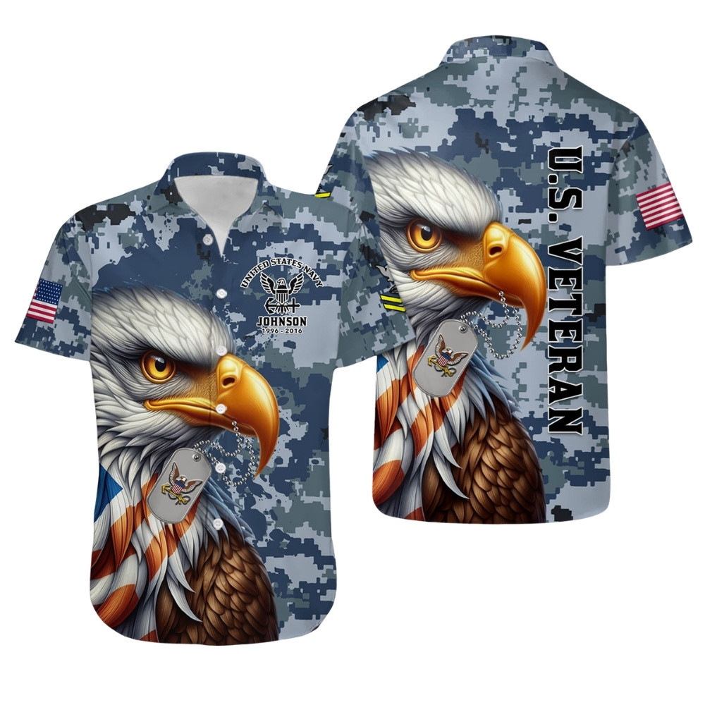 Premium Custom US Navy Hawaiian Shirt VPVC407962, Gifts For Navy Veteran, Gifts For Veterans Day