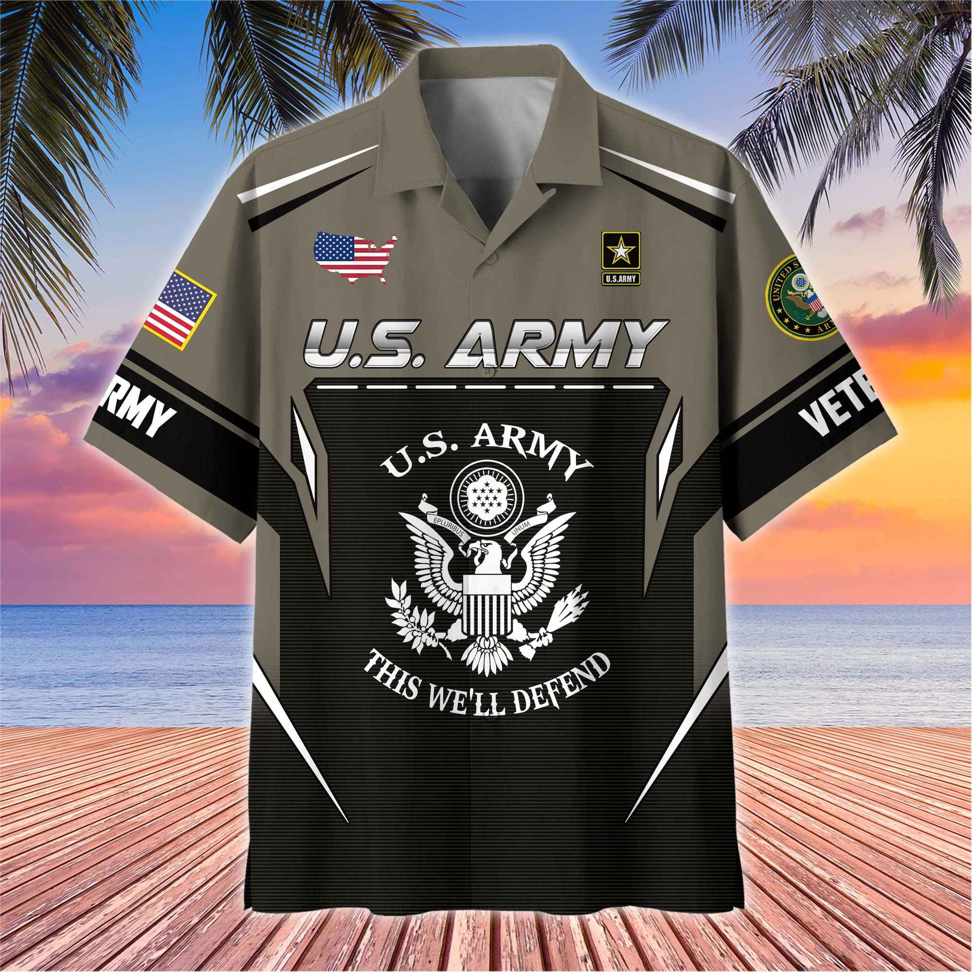 Premium US Veterans Hawaiian Shirt ATTN040522, Gifts For US Veterans, Gifts For Veterans Day, Father’s Day