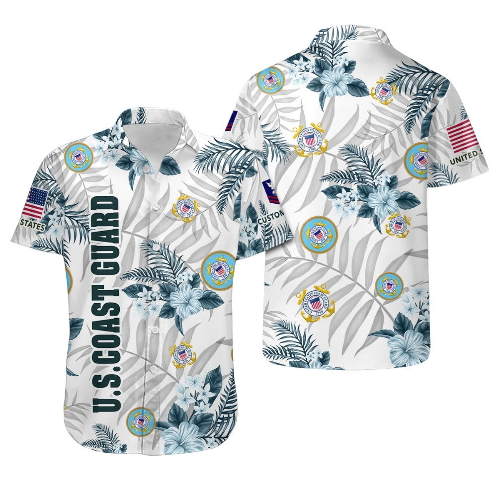 Premium Custom USCG Hawaiian Shirt VPVC408005, Gifts For Coast Guard Veteran, Gifts For Veterans Day