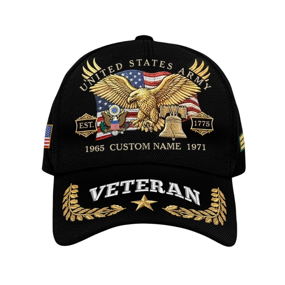 Premium America 250th Anniversary Custom US Army Hat VPVC020363, Cap For Army Veterans, Gifts For Independence Day, Veterans Day