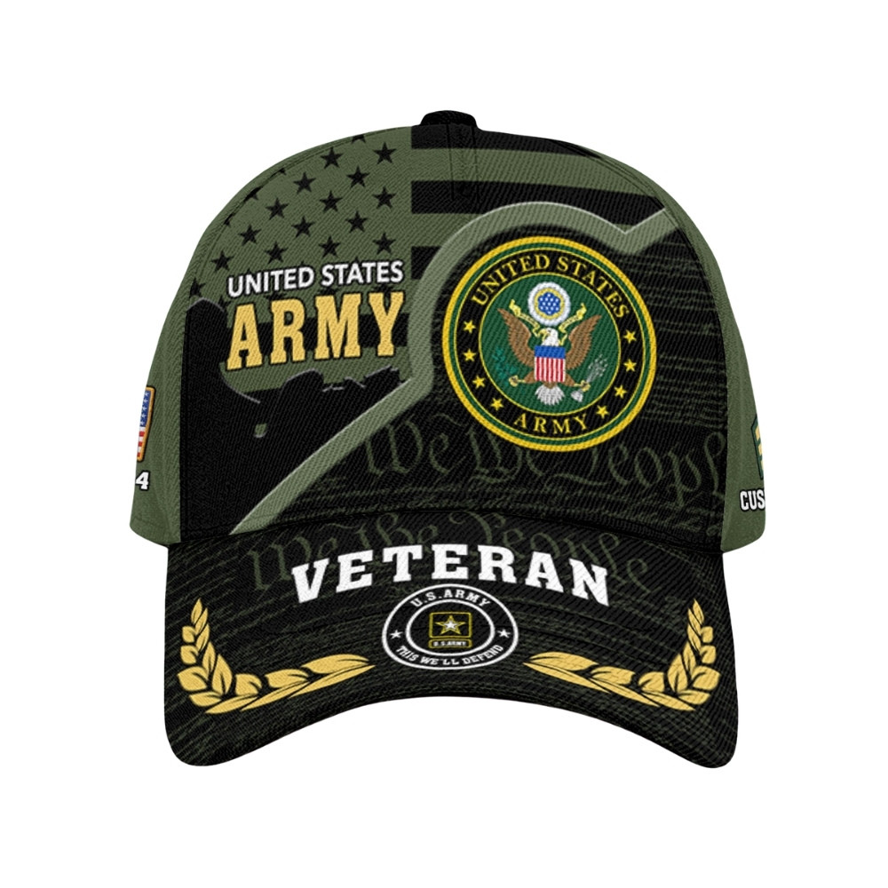 Premium America 250th Anniversary Custom US Army Hat VPVC020373, Cap For Army Veterans, Gifts For Independence Day, Veterans Day