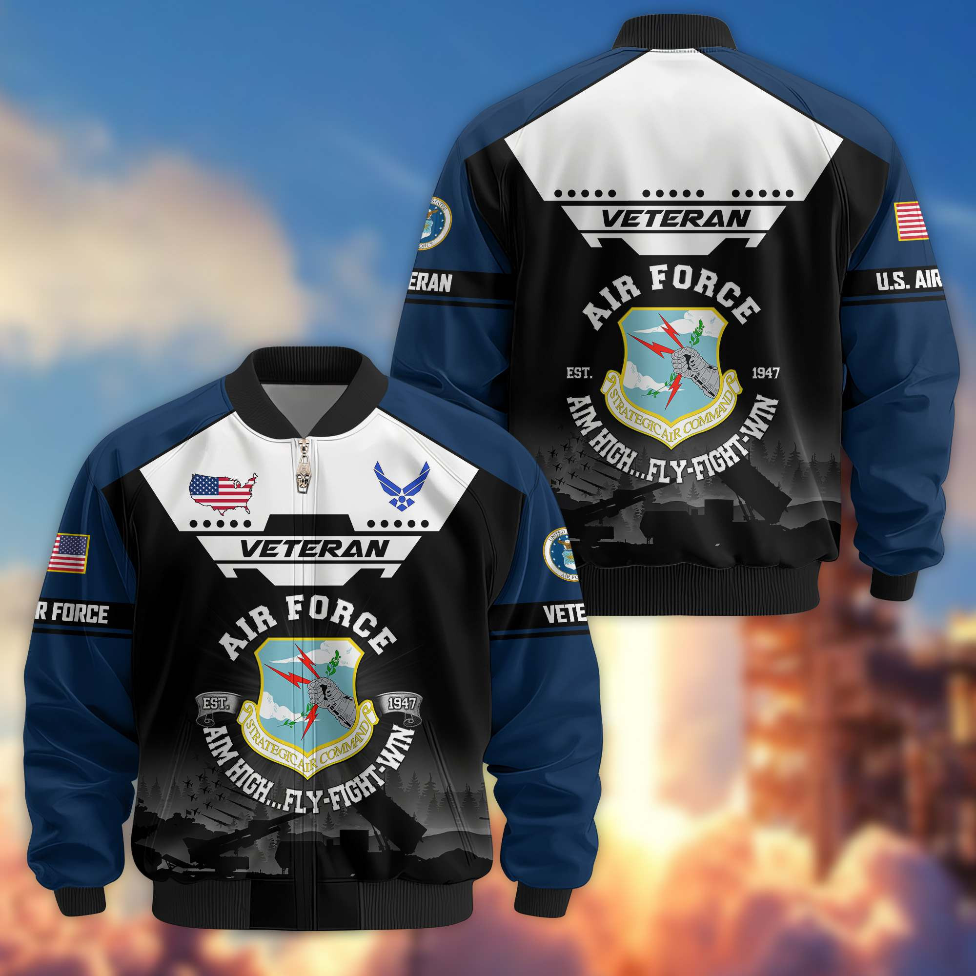 Premium USAF Veteran Bomber Jacket CPVC120510