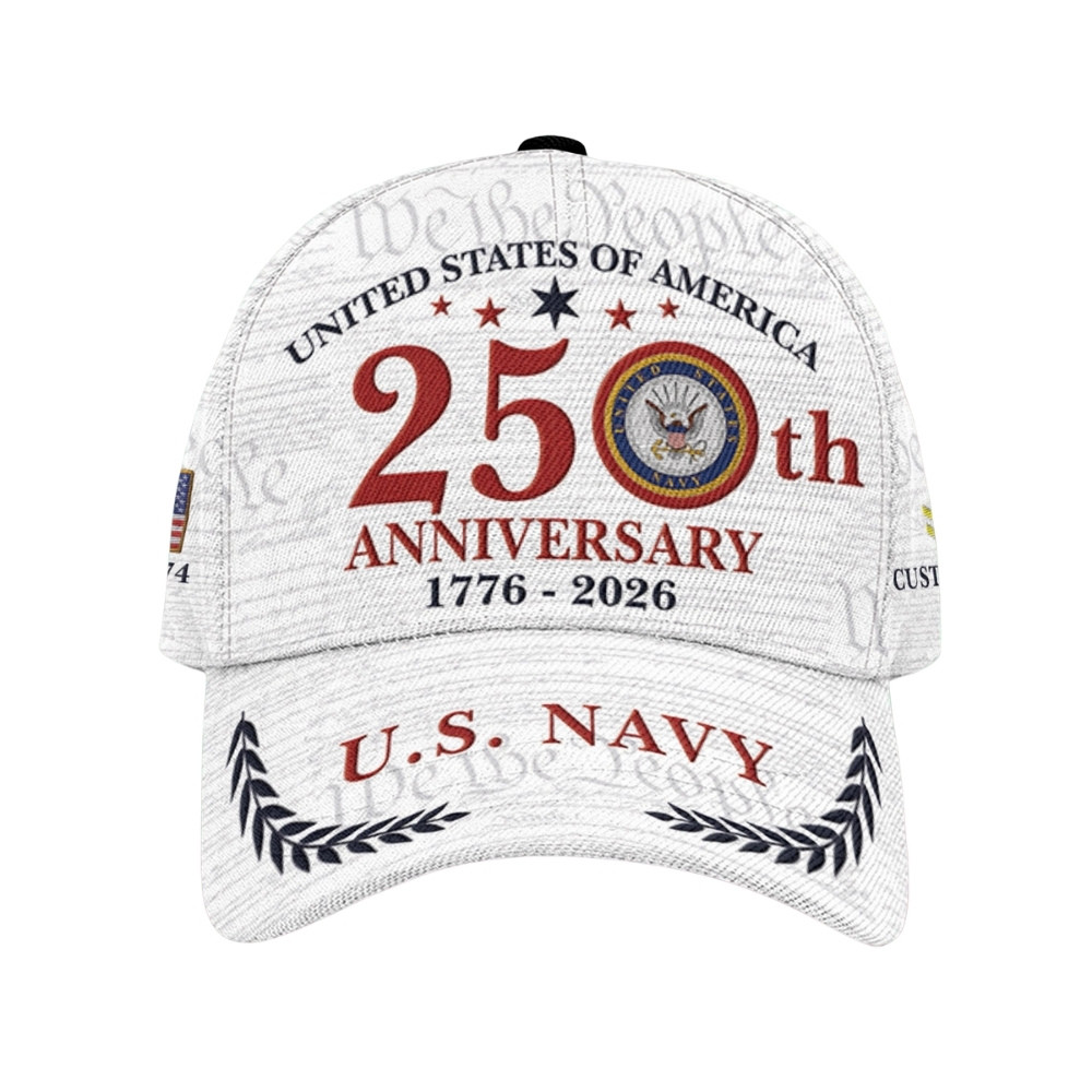 Premium Custom US Navy Veteran Hat VPVC020389, Cap For Navy Veterans, Gifts For Veterans Day, Father’s Day