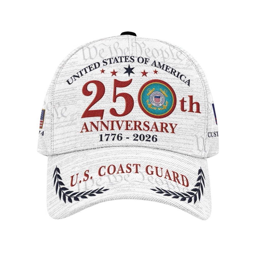 Premium Custom USCG Veteran Hat VPVC020392, Cap For Coast Guard Veterans, Gifts For Veterans Day, Father’s Day