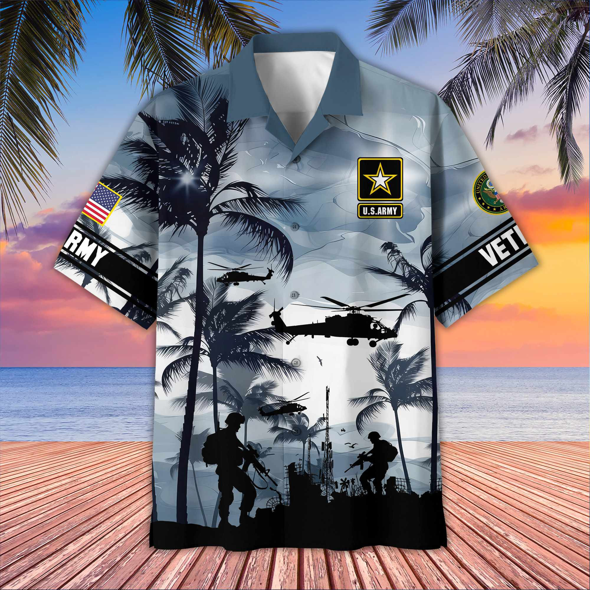 Premium US Veterans Hawaiian Shirt CPHN060511, Gifts For US Veterans, Gifts For Veterans Day, Father’s Day