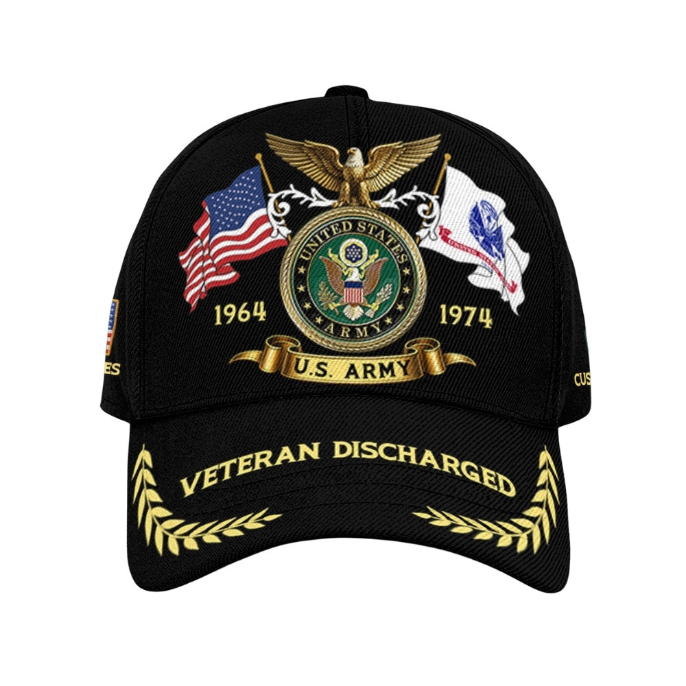 Premium Custom US Army Veteran Hat VPVC020398, Cap For Army Veterans, Gifts For Veterans Day, Father’s Day