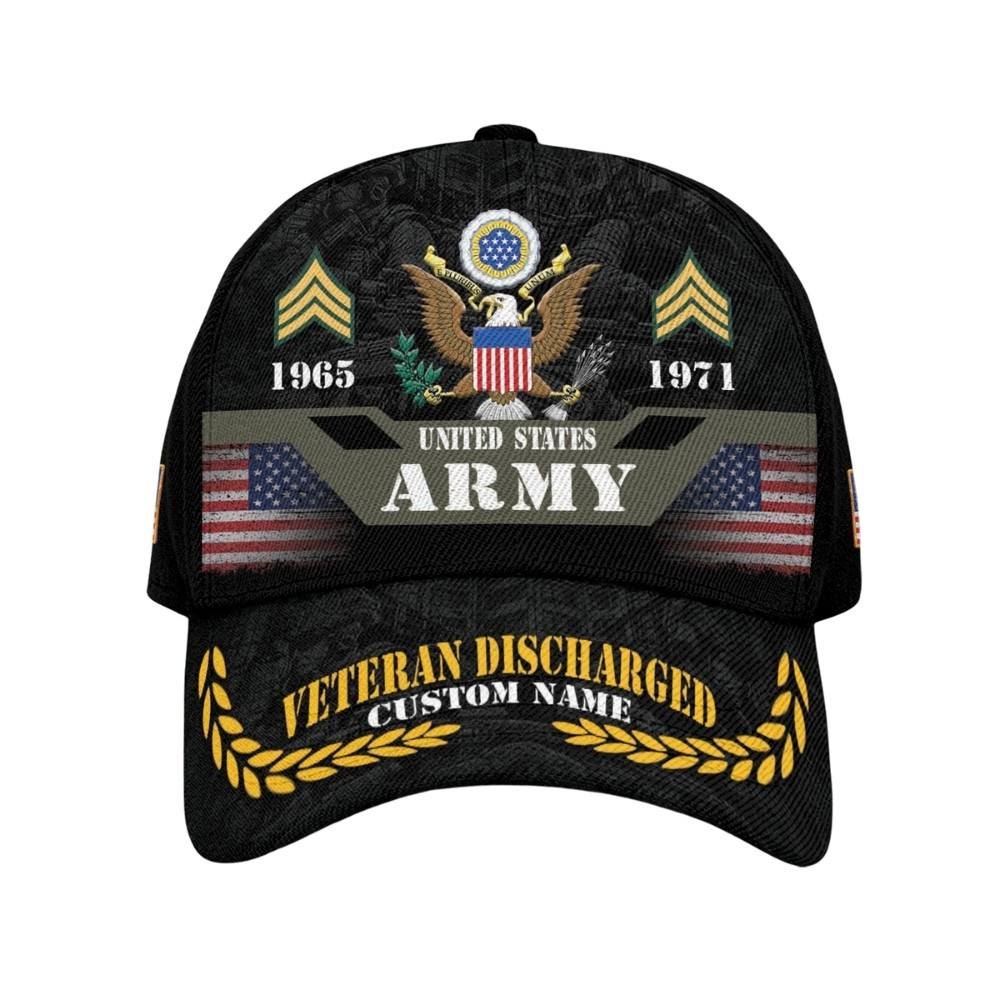 Premium Custom US Army Veteran Hat VPVC020403, Cap For Army Veterans, Gifts For Veterans Day, Father’s Day