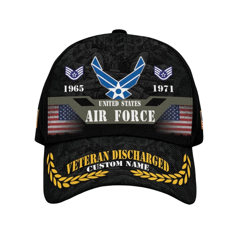 Premium Custom USAF Veteran Hat VPVC020406, Cap For Air Force Veterans, Gifts For Veterans Day, Father’s Day