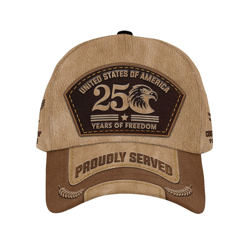 Premium America 250th Anniversary Custom US Navy Hat VPVC020434, Cap For Navy Veterans, Gifts For Independence Day, Veterans Day
