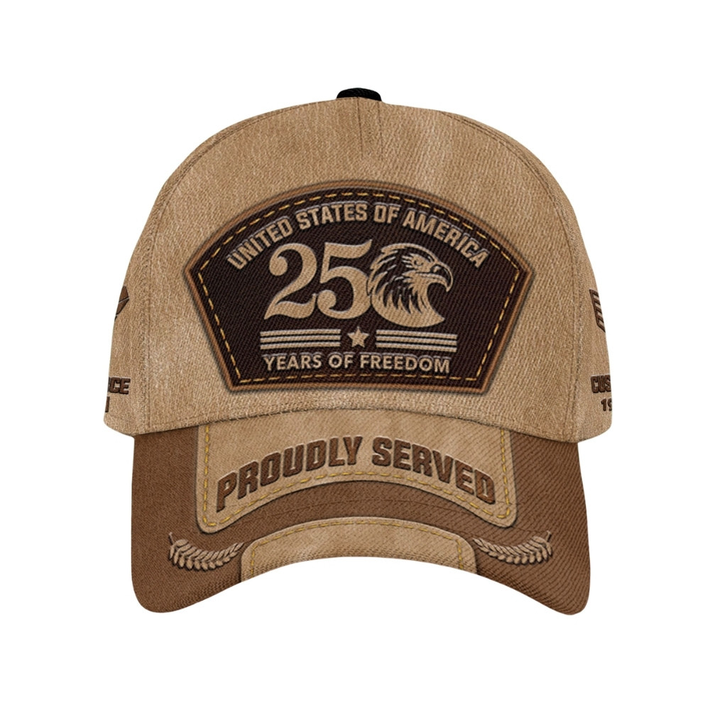 Premium America 250th Anniversary Custom USAF Hat VPVC020436, Cap For Air Force Veterans, Gifts For Independence Day, Veterans Day