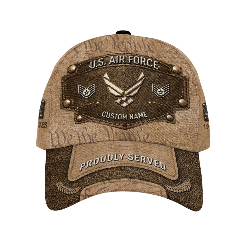 Premium America 250th Anniversary Custom USAF Hat VPVC020458, Cap For Air Force Veterans, Gifts For Independence Day, Veterans Day