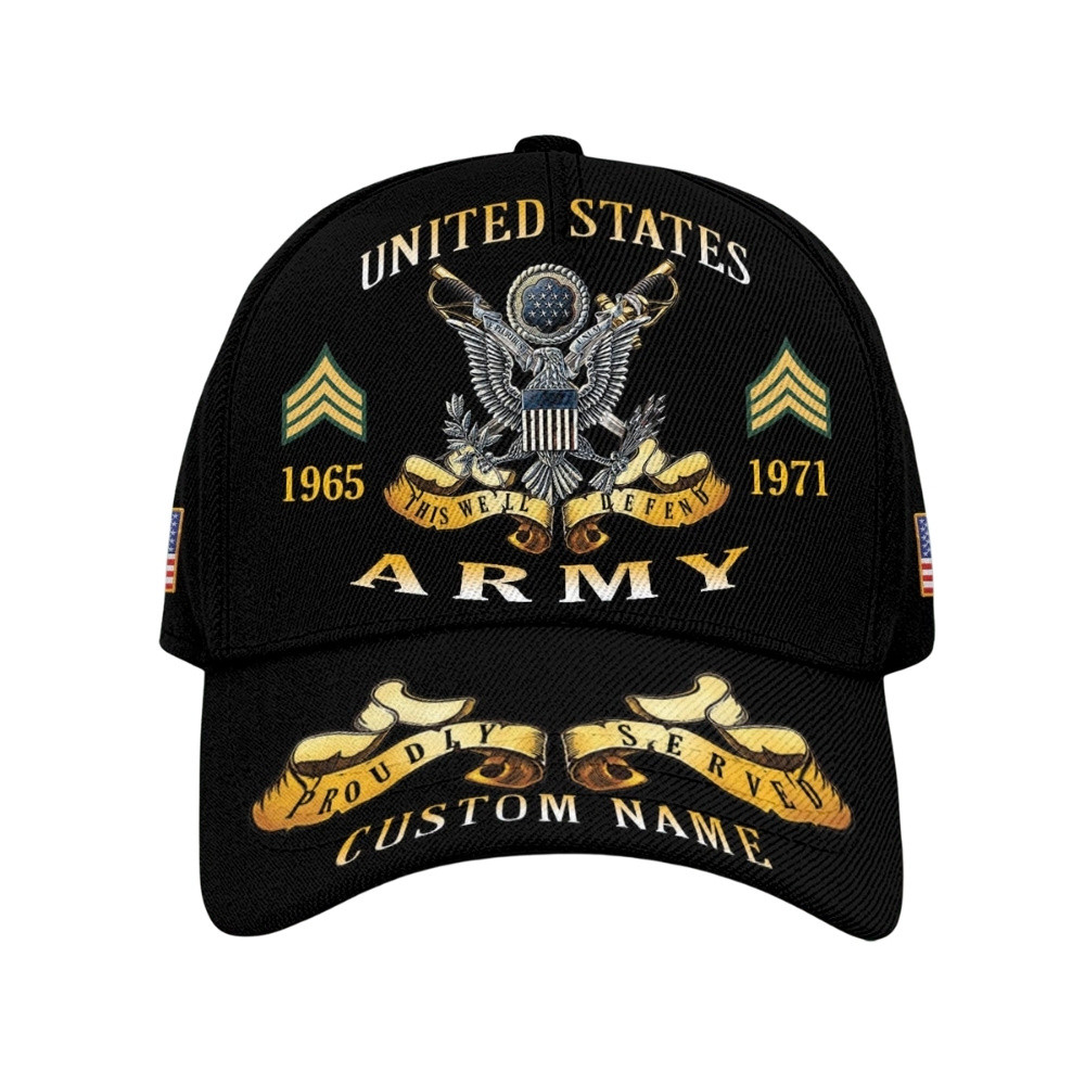 Premium Custom US Army Veteran Hat VPVC020460, Cap For Army Veterans, Gifts For Veterans Day, Father’s Day