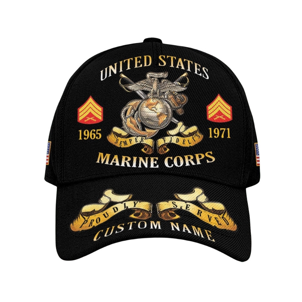 Premium Custom USMC Veteran Hat VPVC020462, Cap For Marine Veterans, Gifts For Veterans Day, Father’s Day