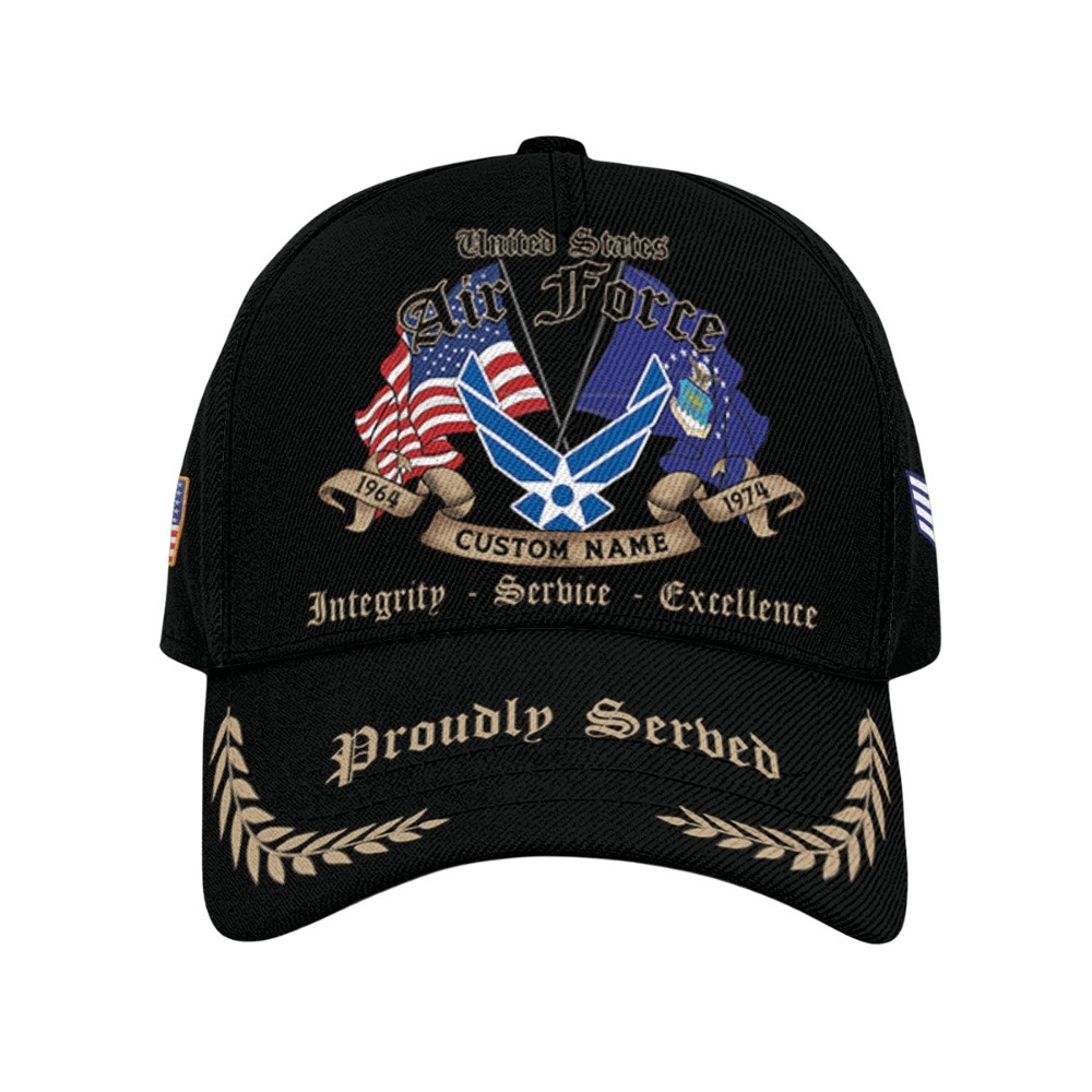 Premium Custom USAF Veteran Hat VPVC020468, Cap For Air Force Veterans, Gifts For Veterans Day, Father’s Day