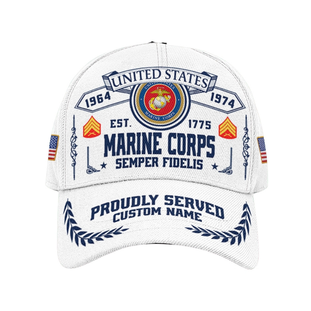 Premium Custom USMC Veteran Hat VPVC020487, Cap For Marine Veterans, Gifts For Veterans Day, Father’s Day