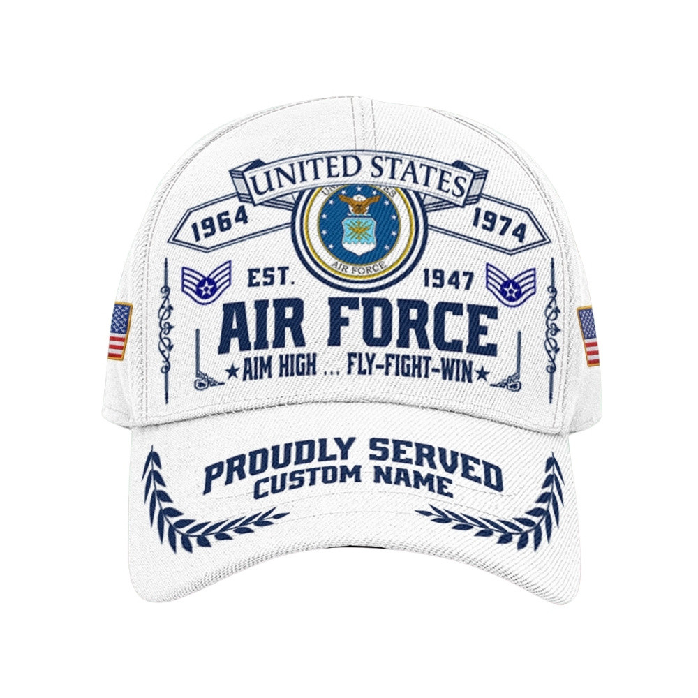Premium Custom USAF Veteran Hat VPVC020488, Cap For Air Force Veterans, Gifts For Veterans Day, Father’s Day