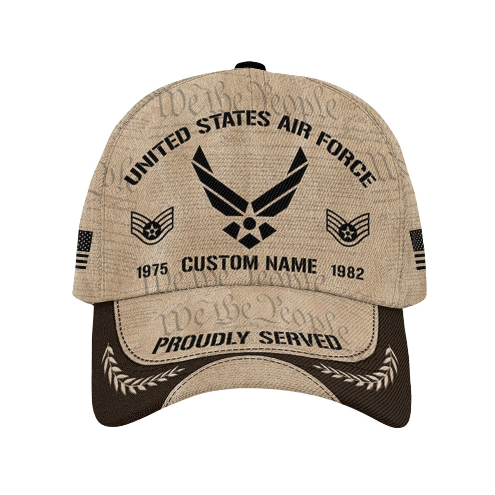 Premium Custom USAF Veteran Hat VPVC020498, Cap For Air Force Veterans, Gifts For Veterans Day, Father’s Day
